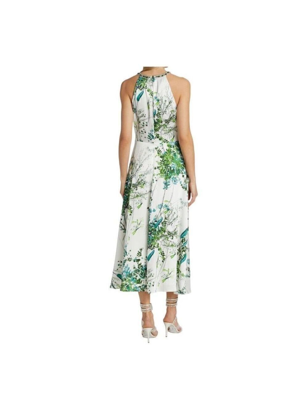 TERI JON by Rickie Freeman Embellished Halter Midi Dress Size 4 NWT - Picture 4 of 10